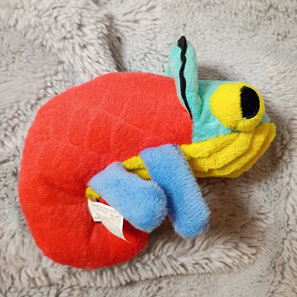 NWOT Barkbox VOLANA IGUANA Chew Dog Toy Squeaker Crinkle